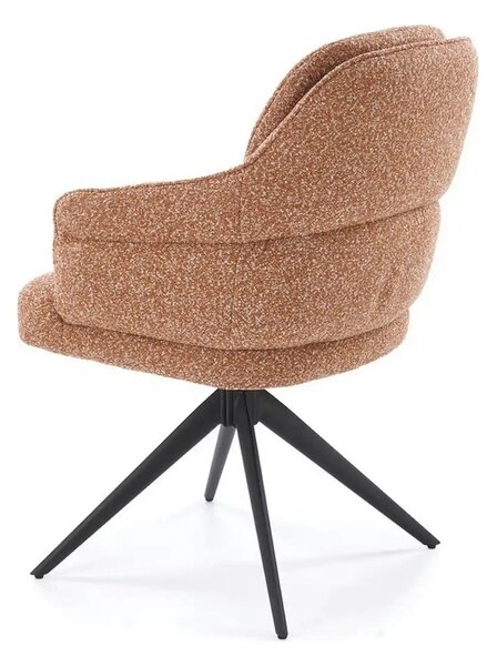 Scaun K570, scortisoara/negru, stofa/otel, 61x70x92 cm