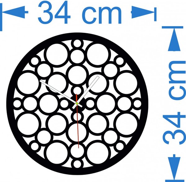 Ceas de perete din lemn-Flumo