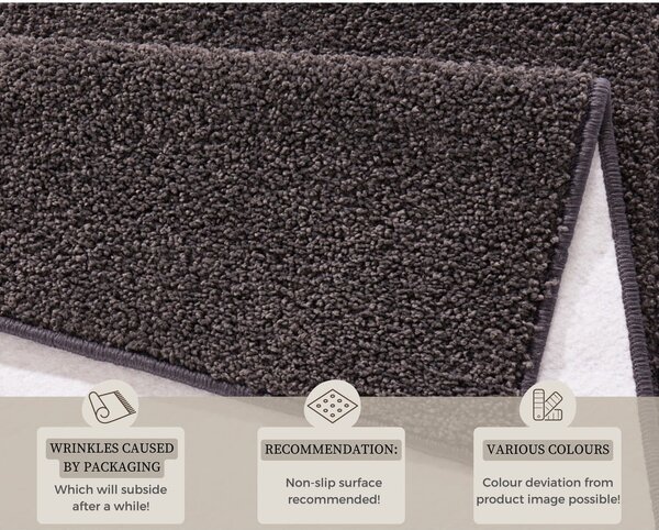 Covor Hanse Home Pure, 140x200 cm, gri antracit