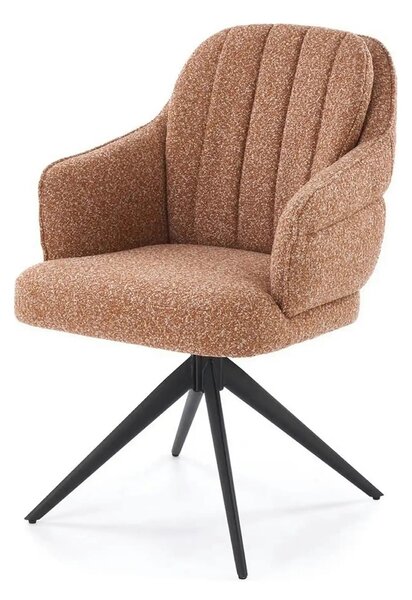 Scaun K570, scortisoara/negru, stofa/otel, 61x70x92 cm