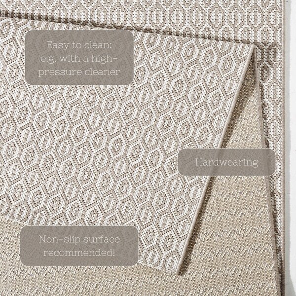 Covor de exterior NORTHRUGS Meadow, 160 x 230, gri