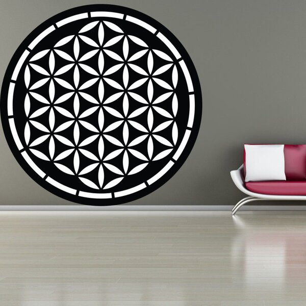 Mandala din lemn, decorațiune de perete | HAAMONY