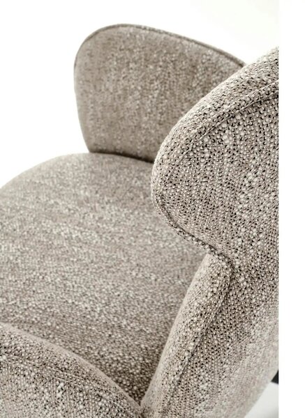 Scaun K571, bej inchis/negru, stofa clasica/otel, 63x64x93 cm