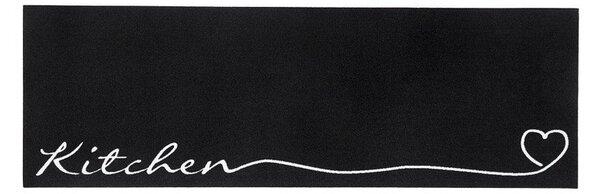 Covor de bucătărie / traversă Zala Living Kitchen, 50 x 150 cm, negru