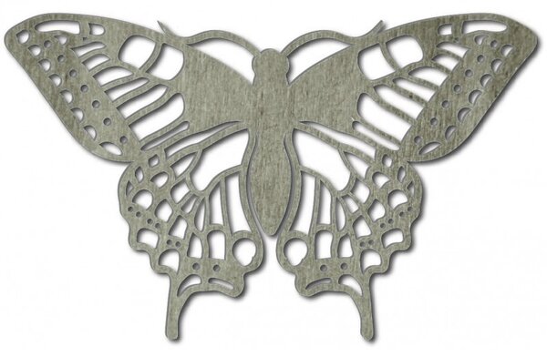 XLL 1100 X 647 mm Fluture de noapte sculptat din placaj LEOPARTID din lemn