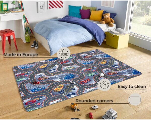 Covor pentru copii Hanse Home Play Race Track, 160x240 cm