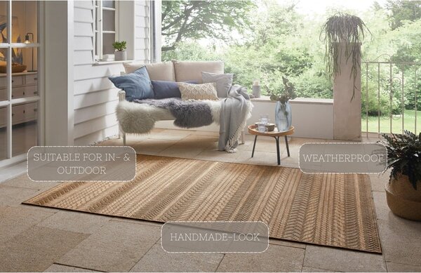 Covor adecvat interior/exterior NORTHRUGS Granado, 80 x 150 cm, maro