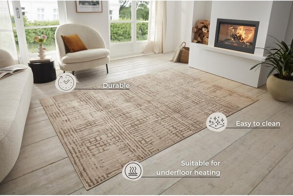 Covor maro/bej 80x120 cm Terrain – Hanse Home