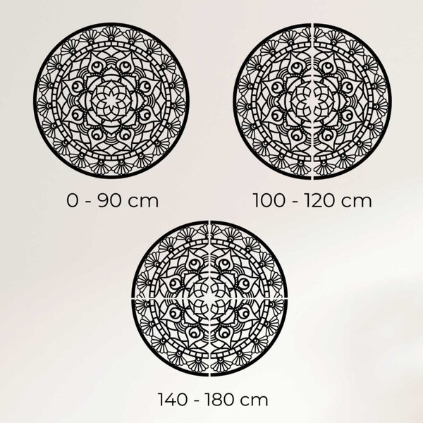 Decorațiune murală din lemn cu mandala | JOKOPO