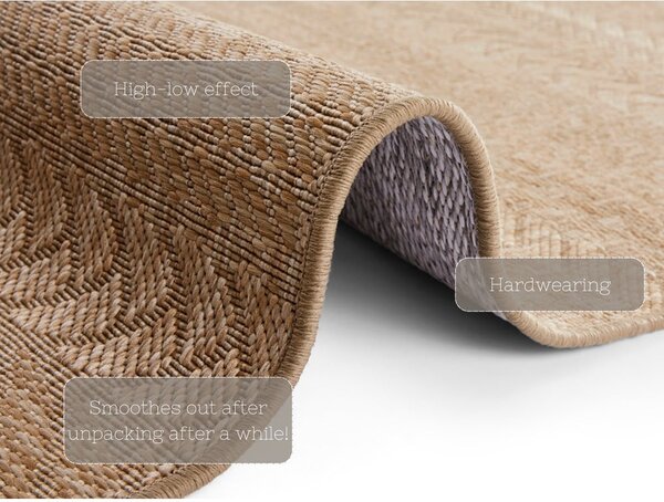 Covor adecvat interior/exterior NORTHRUGS Granado, 80 x 150 cm, maro