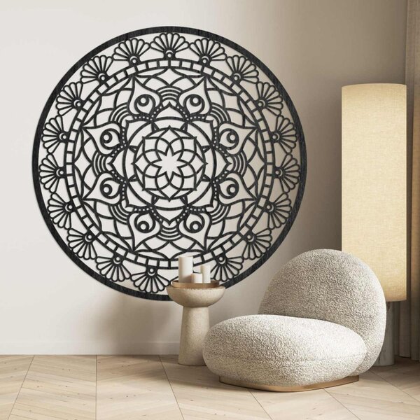 Decorațiune murală din lemn cu mandala | JOKOPO