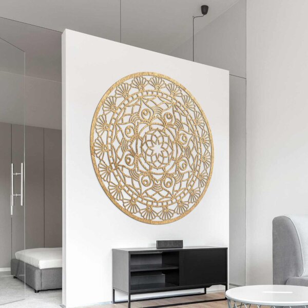 Decorațiune murală din lemn cu mandala | JOKOPO