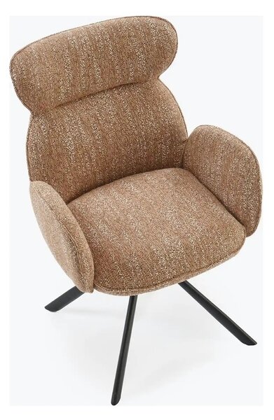 Scaun K571, scortisoara/negru, stofa clasica/otel, 63x64x93 cm
