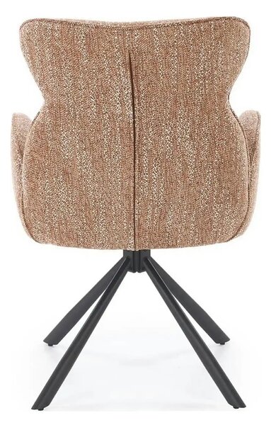 Scaun K571, scortisoara/negru, stofa clasica/otel, 63x64x93 cm