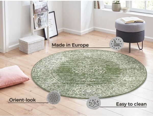 Covor verde rotund ø 160 cm Méridional - Hanse Home
