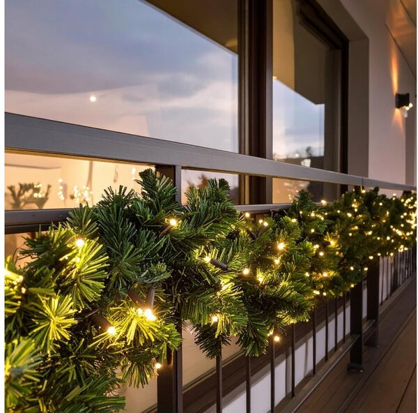 Brilagi - Ghirlandă LED pentru exterior, decorațiune de Crăciun, 300 cm, alimentare 3xAA, IP44