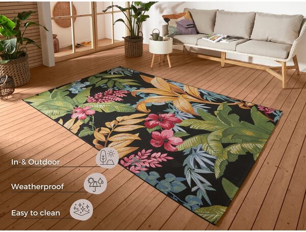 Covor de exterior negru 80x165 cm Flair – Hanse Home