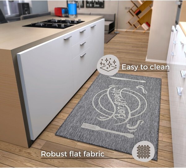 Covor grej 92x150 cm Cucina – Hanse Home