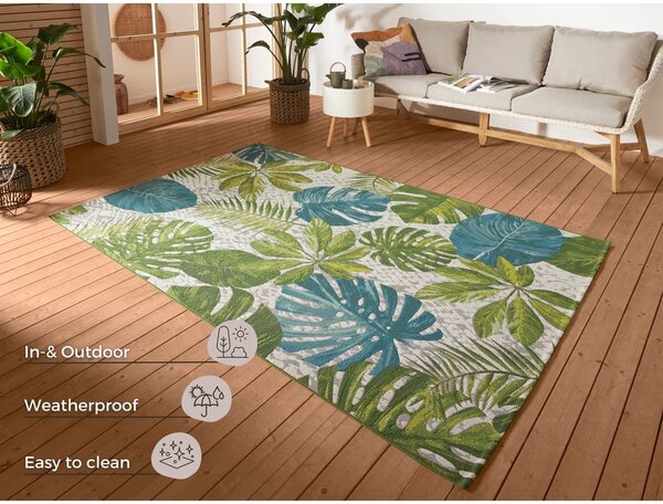 Covor de exterior verde/turcoaz 160x235 cm Flair – Hanse Home