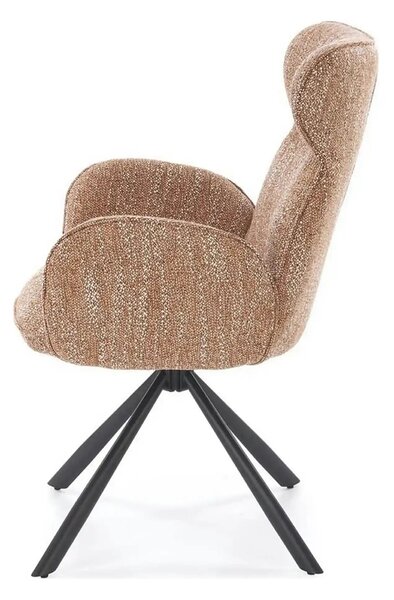 Scaun K571, scortisoara/negru, stofa clasica/otel, 63x64x93 cm