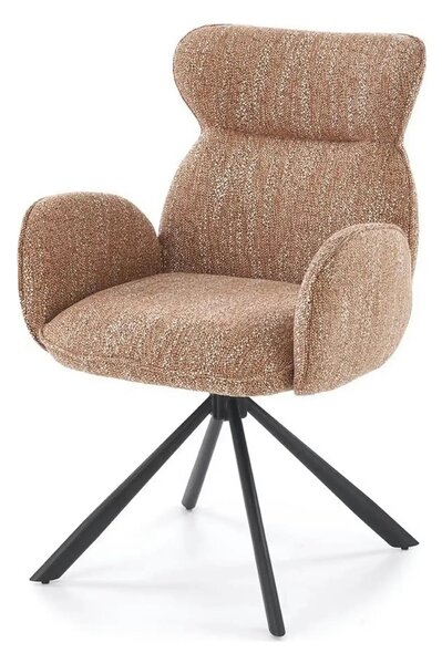 Scaun K571, scortisoara/negru, stofa clasica/otel, 63x64x93 cm