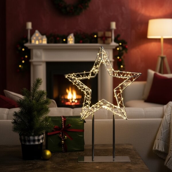 Brilagi - Decorațiune LED de Crăciun pentru exterior, stea, LED/3,6W/230V, IP44, 44x30 cm