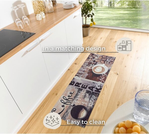 Covor maro de tip traversă 50x150 cm Enjoy Coffee Break – Hanse Home