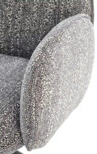 Scaun K571, gri/negru, stofa clasica/otel, 63x64x93 cm