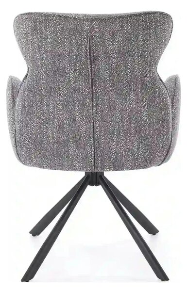 Scaun K571, gri/negru, stofa clasica/otel, 63x64x93 cm