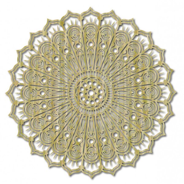 Artă murală din lemn – Mandala Floarea Păcii | KLAROT