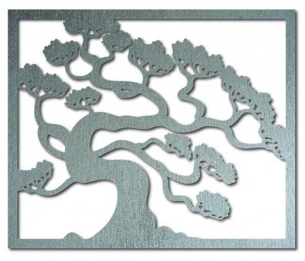 Imagine din lemn pe peretele unui placaj din lemn de bonsai DRAZSKA