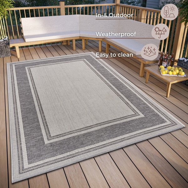 Covor de exterior gri 115x170 cm Clyde Cast – Hanse Home