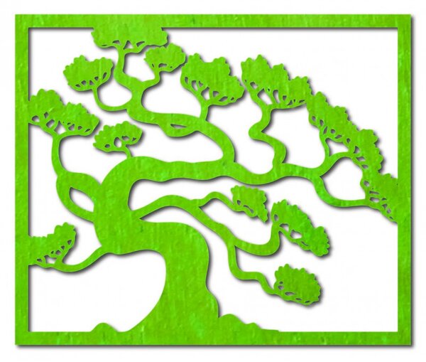 Imagine din lemn pe peretele unui placaj din lemn de bonsai DRAZSKA
