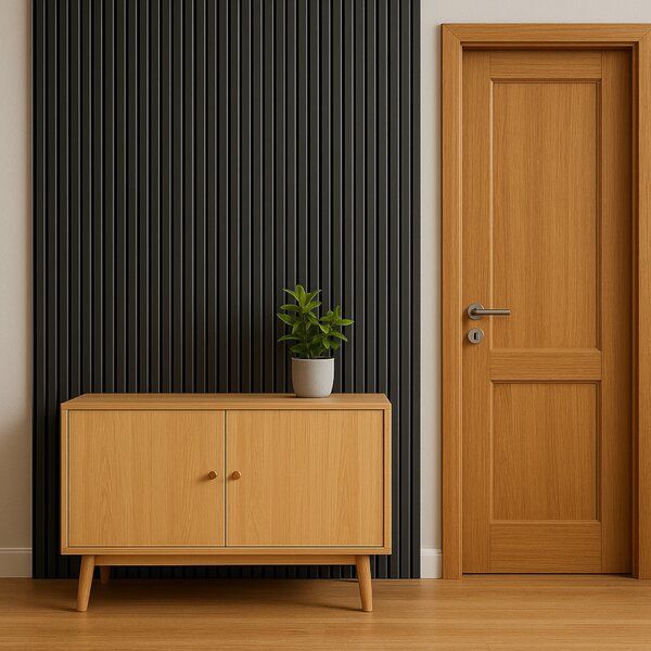 Riflaj Decorativ Tip Panou Acustic 20 cm Antracit