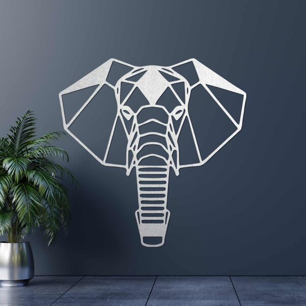 Decorațiune murală din lemn cu cap de elefant | ROYON