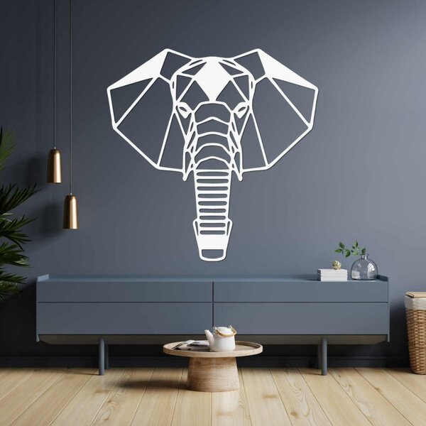 Decorațiune murală din lemn cu cap de elefant | ROYON