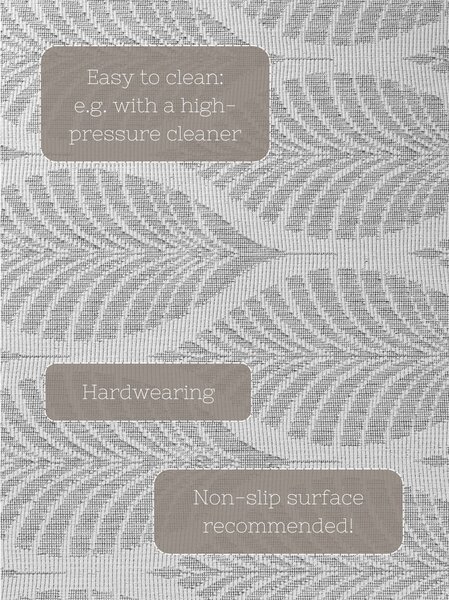 Covor pentru exterior și interior gri/fildeș rotund ø 160 cm Duet Liora – NORTHRUGS