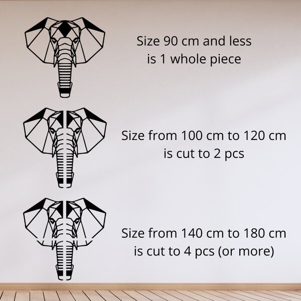 Decorațiune murală din lemn cu cap de elefant | ROYON