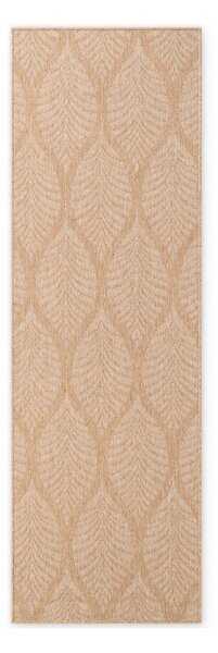 Covor tip traversă pentru interior și exterior bej/fildeș 80x250 cm Duet Liora – NORTHRUGS