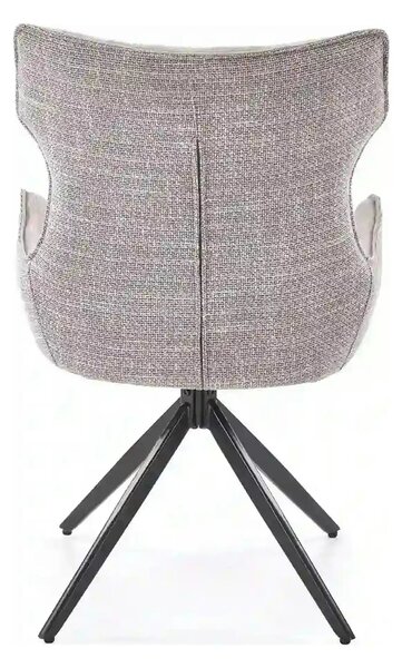 Scaun K573, gri/negru, stofa clasica/otel, 55x64x88 cm