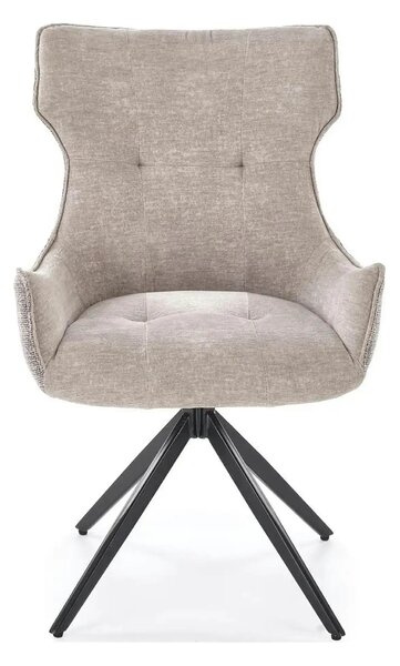Scaun K573, gri/negru, stofa clasica/otel, 55x64x88 cm