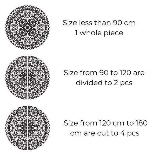 Mandala elegantă din lemn pe perete - SOFIS