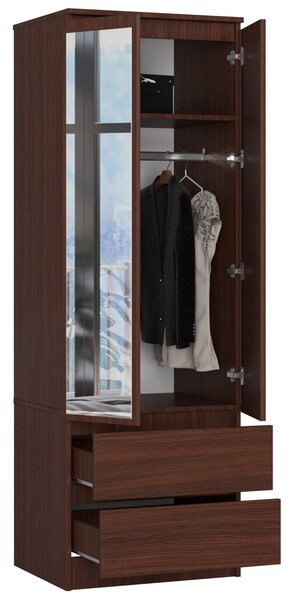 Dulap de haine Suman II (wenge) (cu oglindă). Promo -19%. 1152017