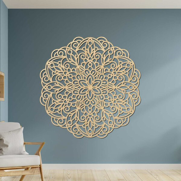 Mandala din lemn, pictură murală | TERRONY