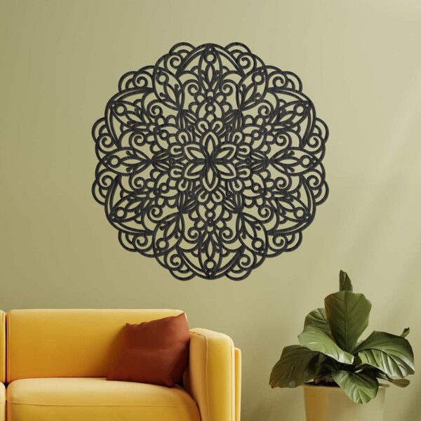 Mandala din lemn, pictură murală | TERRONY