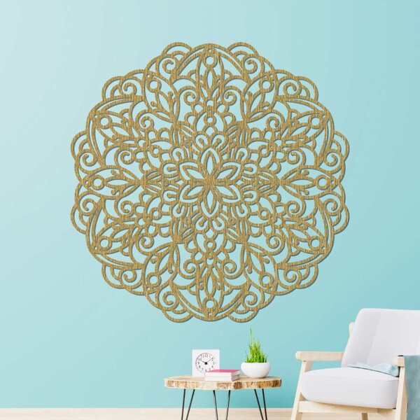 Mandala din lemn, pictură murală | TERRONY