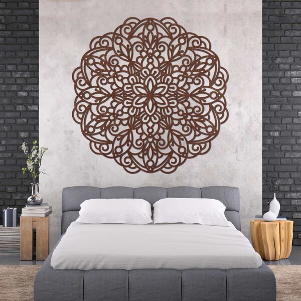 Mandala din lemn, pictură murală | TERRONY