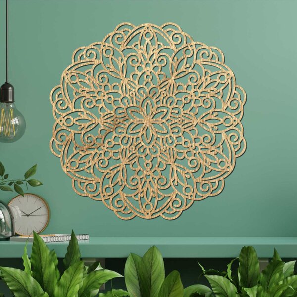 Mandala din lemn, pictură murală | TERRONY