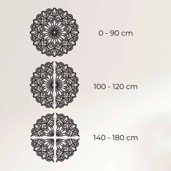 Decorațiune murală cu mandală din lemn | PETALUM
