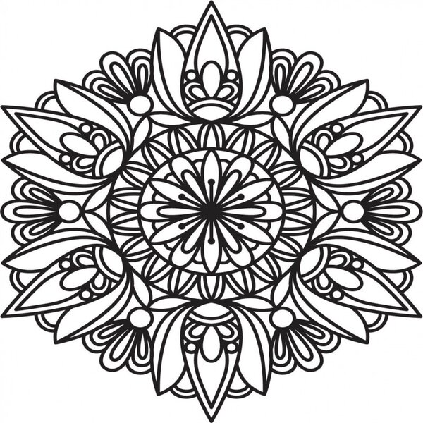 Mandala modernă pe perete | MONKA